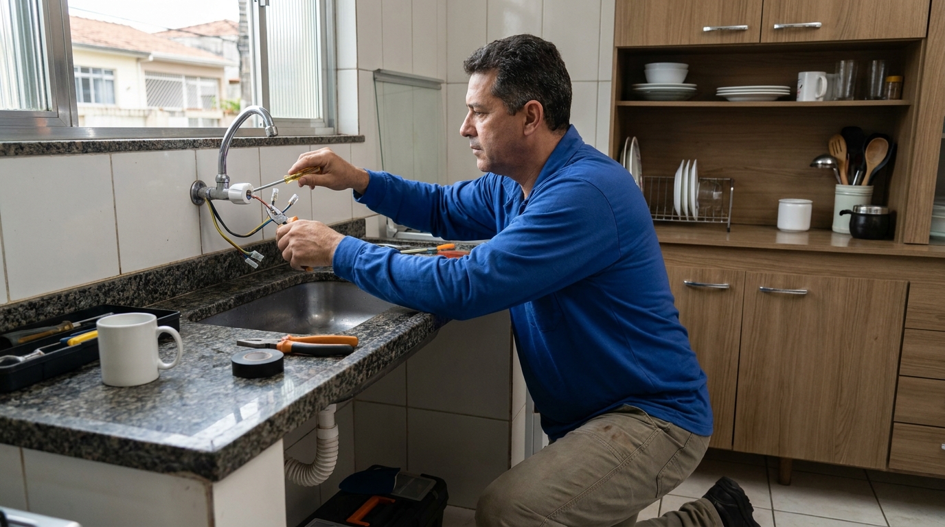 Troca de torneira eletrica em Brasília‑DF